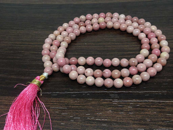 Rhodochrosite mala on sale